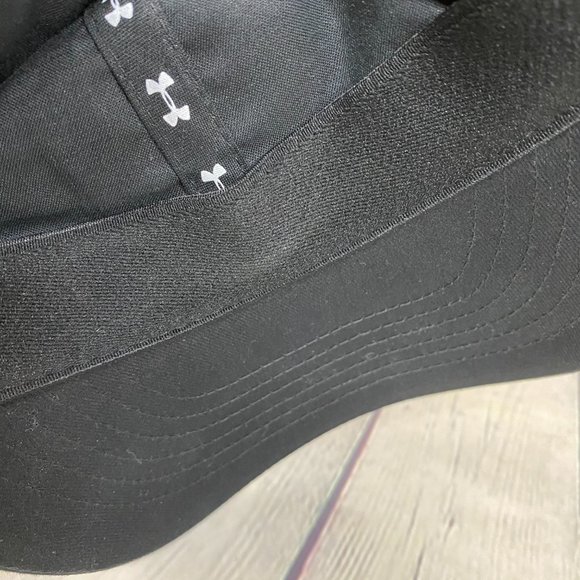 UNDER ARMOUR UA Dad Hat Women's Cap Strap Back Black OSFA Stretch Embroidered - Picture 12 of 12